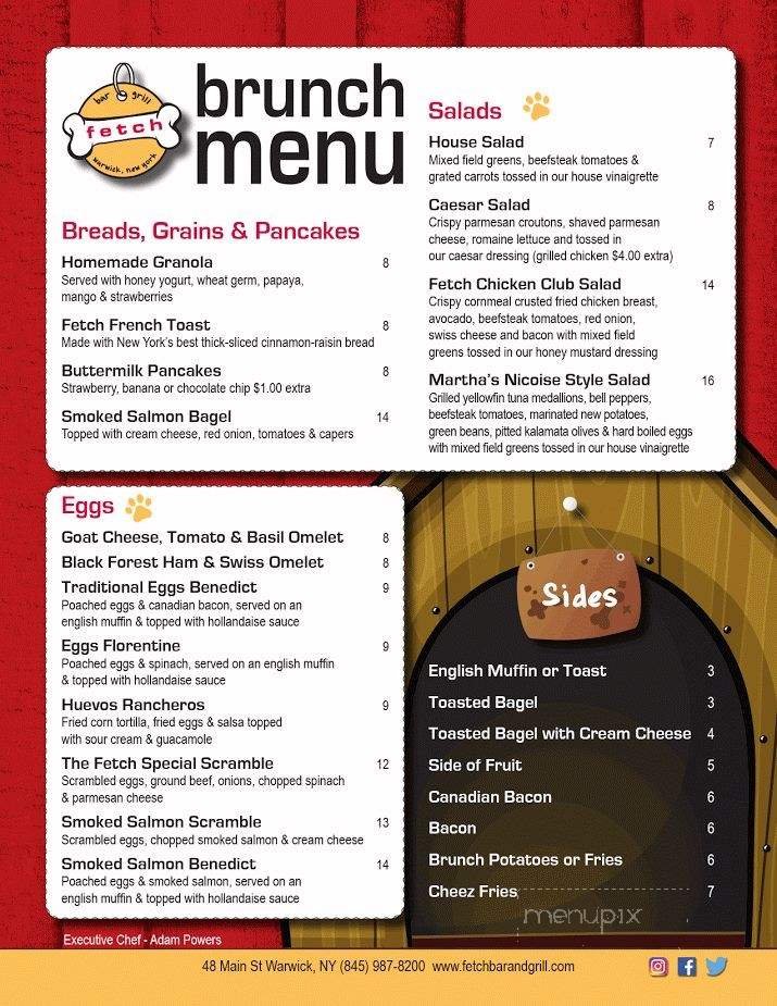 Menu page 1