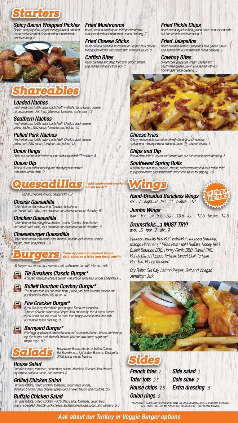 Menu page 1