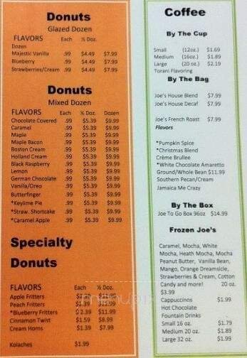 Menu page 1