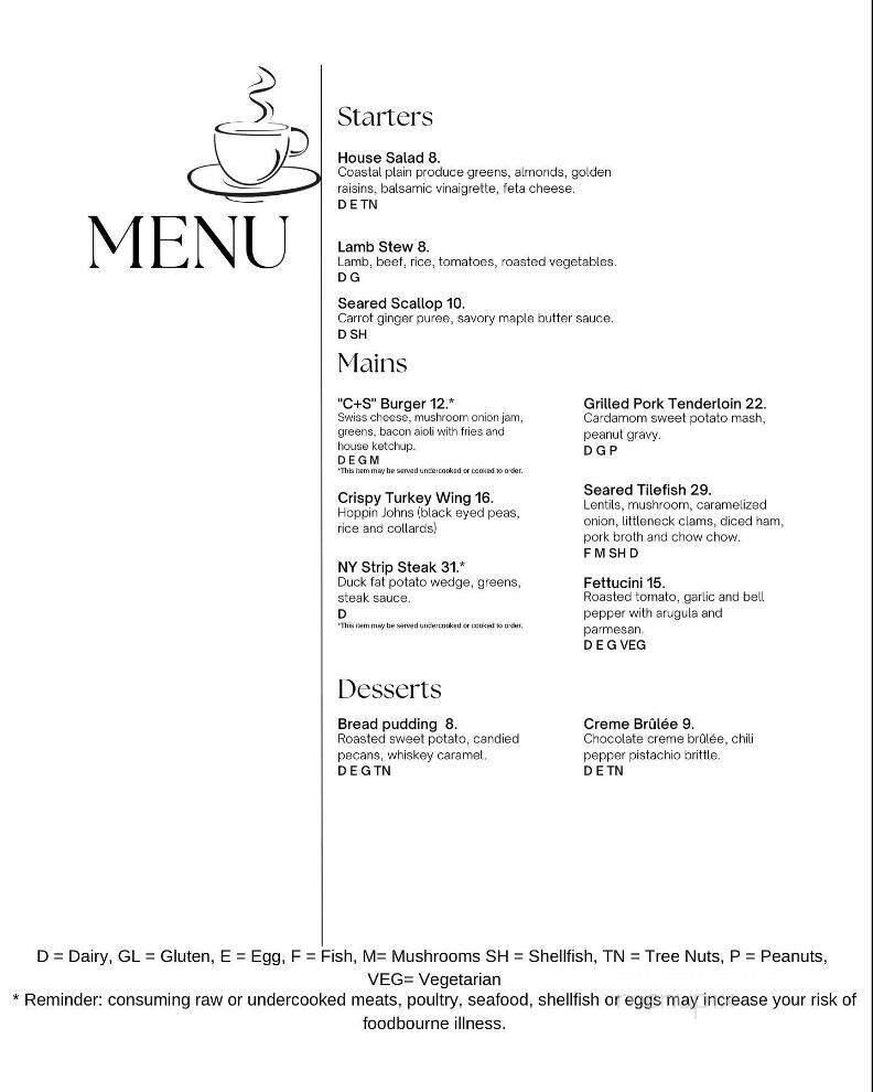 Menu page 1