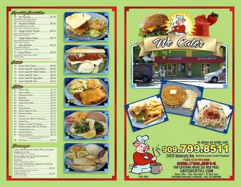 Menu page 1