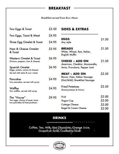 Menu page 1