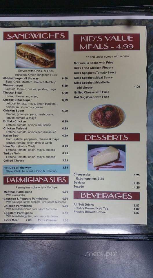 Menu page 2