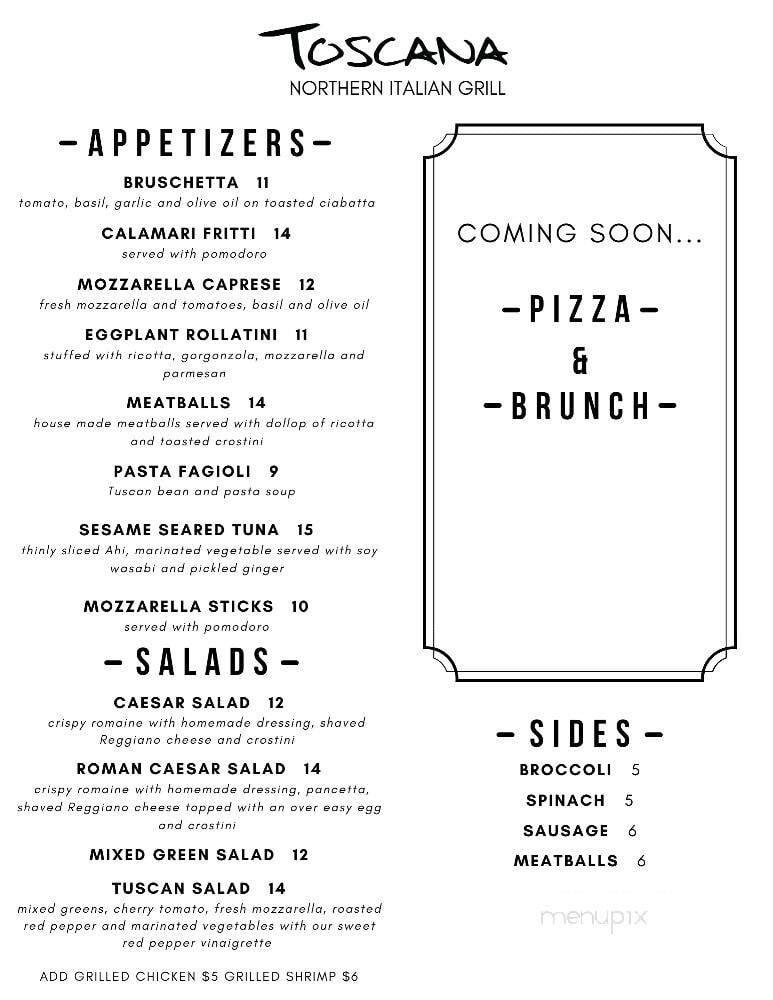 Menu page 1