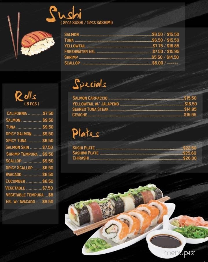 Menu page 1