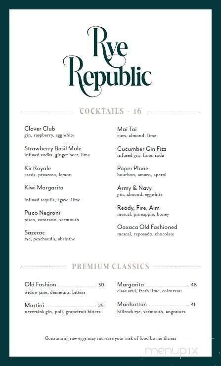 Menu page 1
