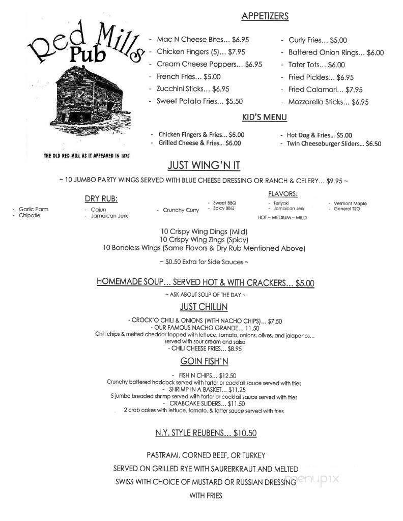 Menu page 1