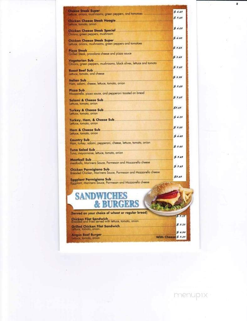 Menu page 2