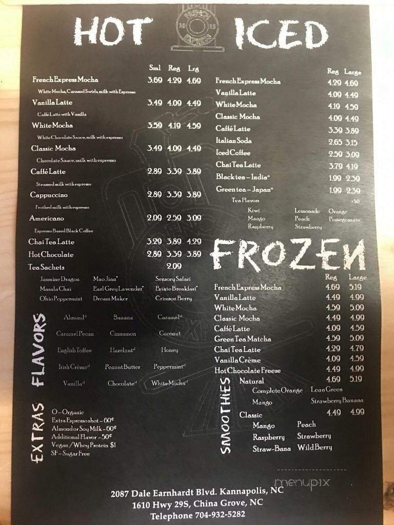 Menu page 1