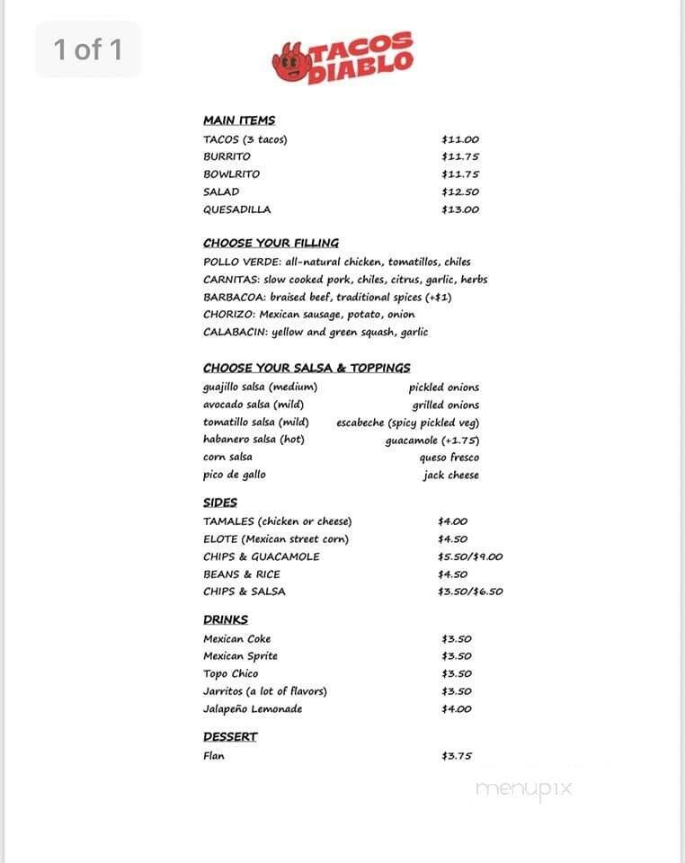 Menu page 1