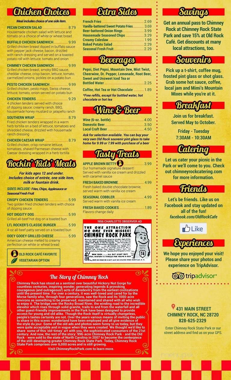 Menu page 1