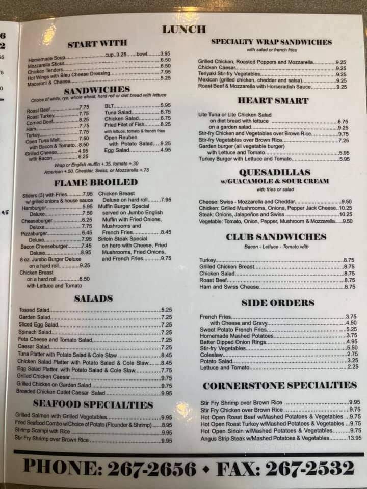 Menu page 2
