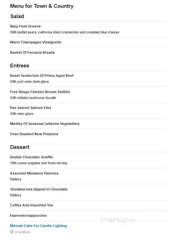 Menu page 1