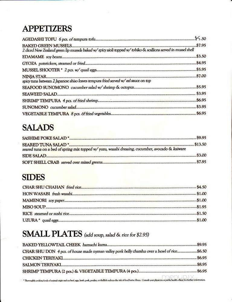 Menu page 2