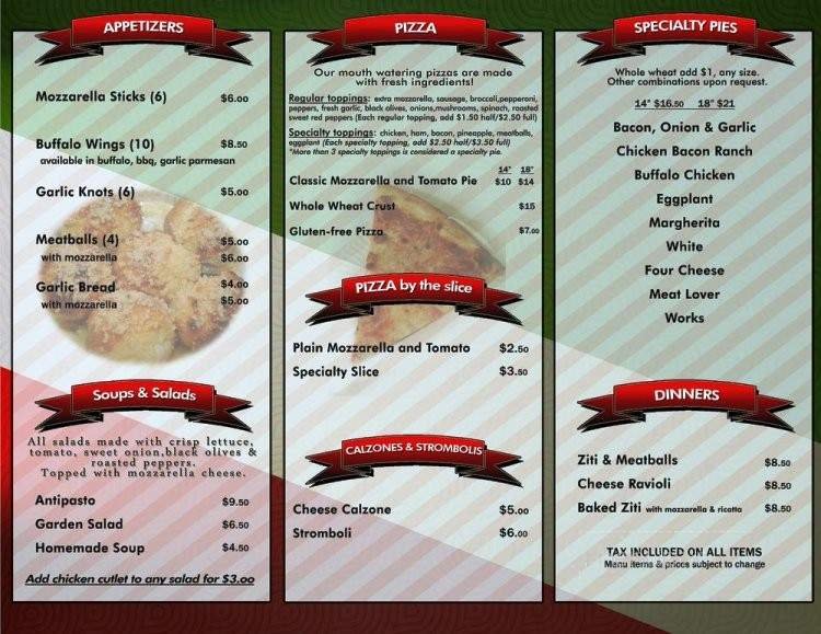 Menu page 2