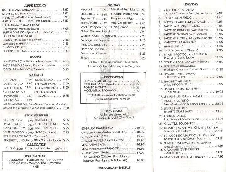 Menu page 2