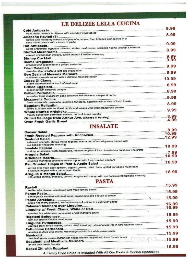 Menu page 1