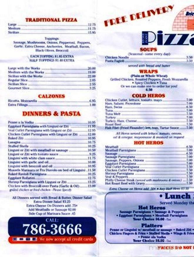 Menu page 1
