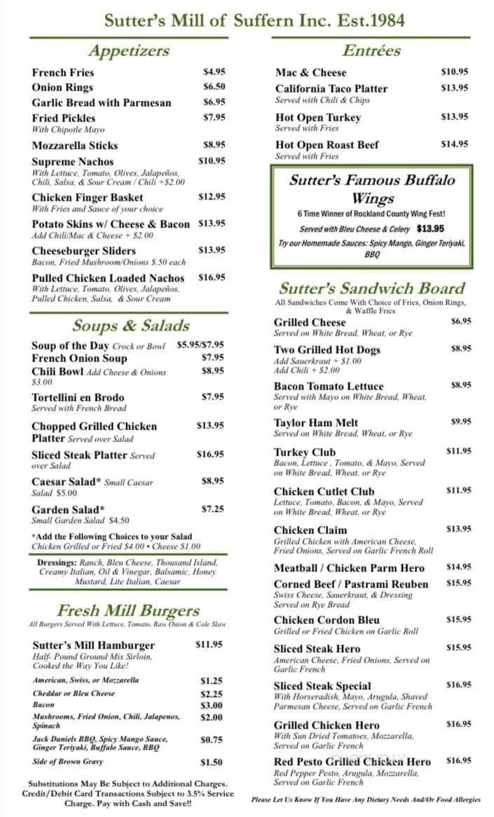 Menu page 1