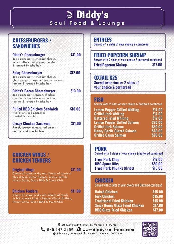 Menu page 1