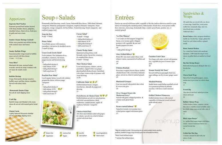 Menu page 1