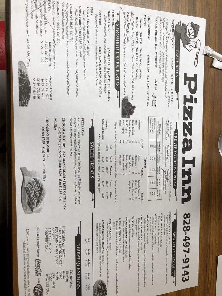 Menu page 1