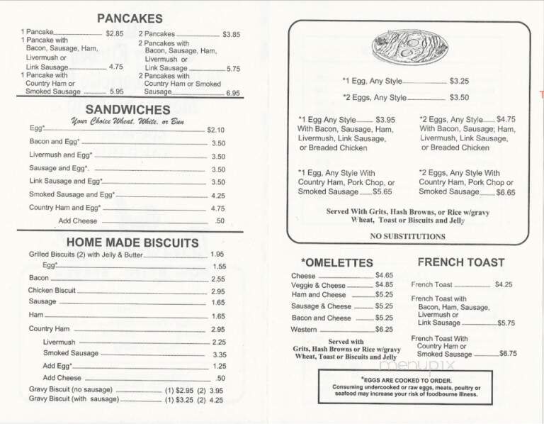 Menu page 1