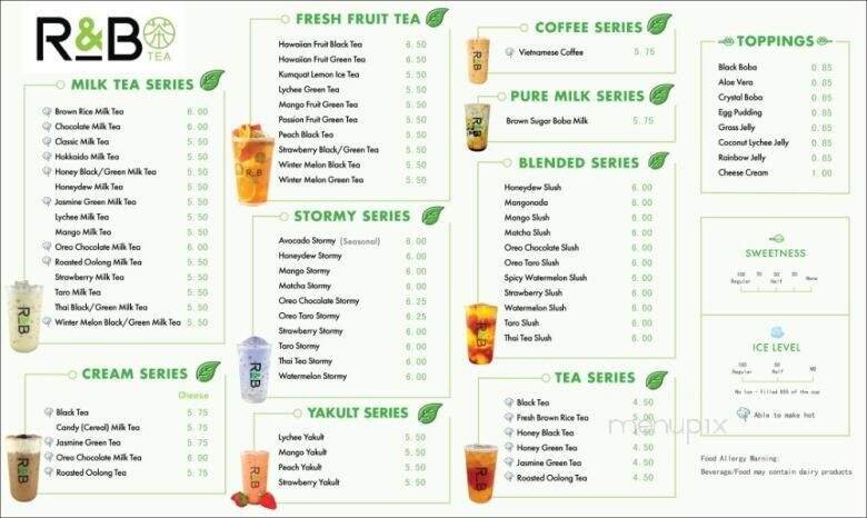 Menu page 1