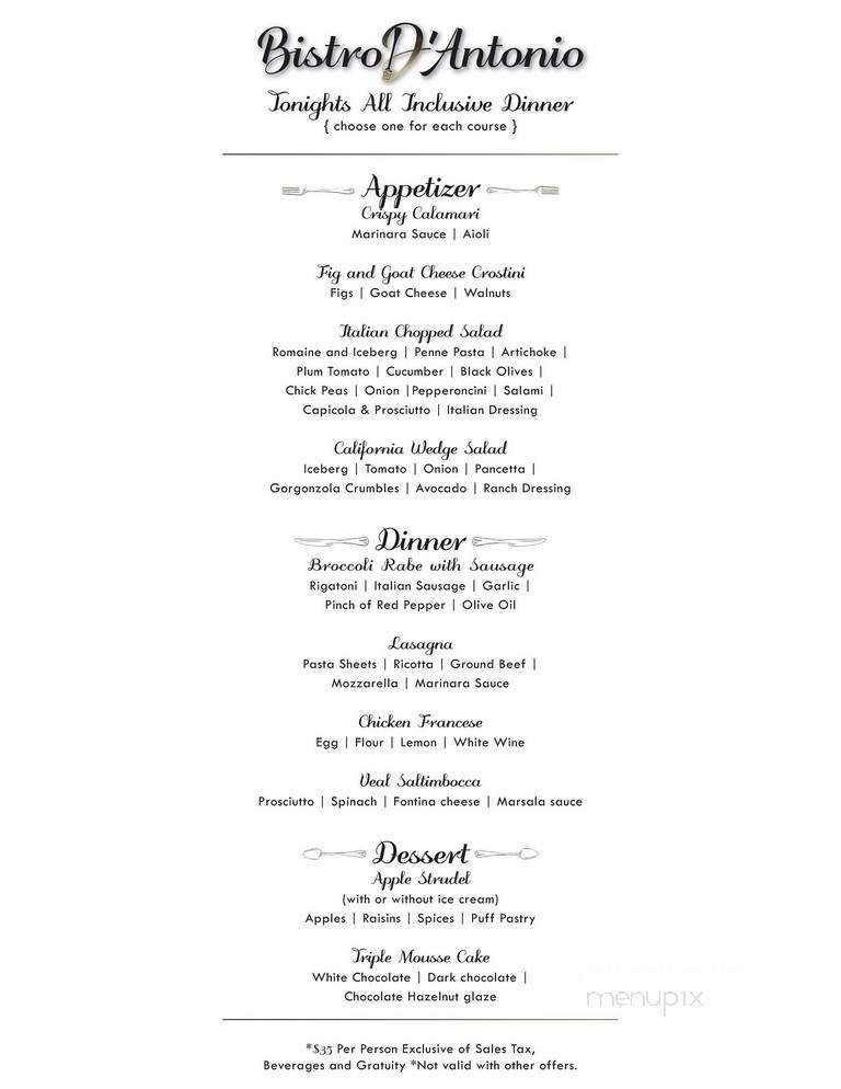 Menu page 2