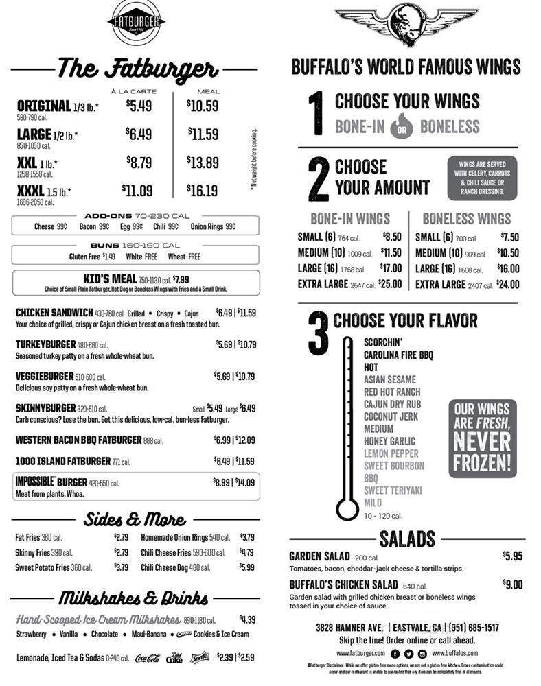 Menu page 1