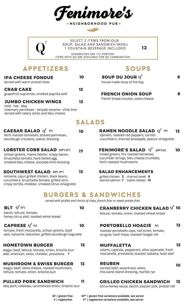 Menu page 1