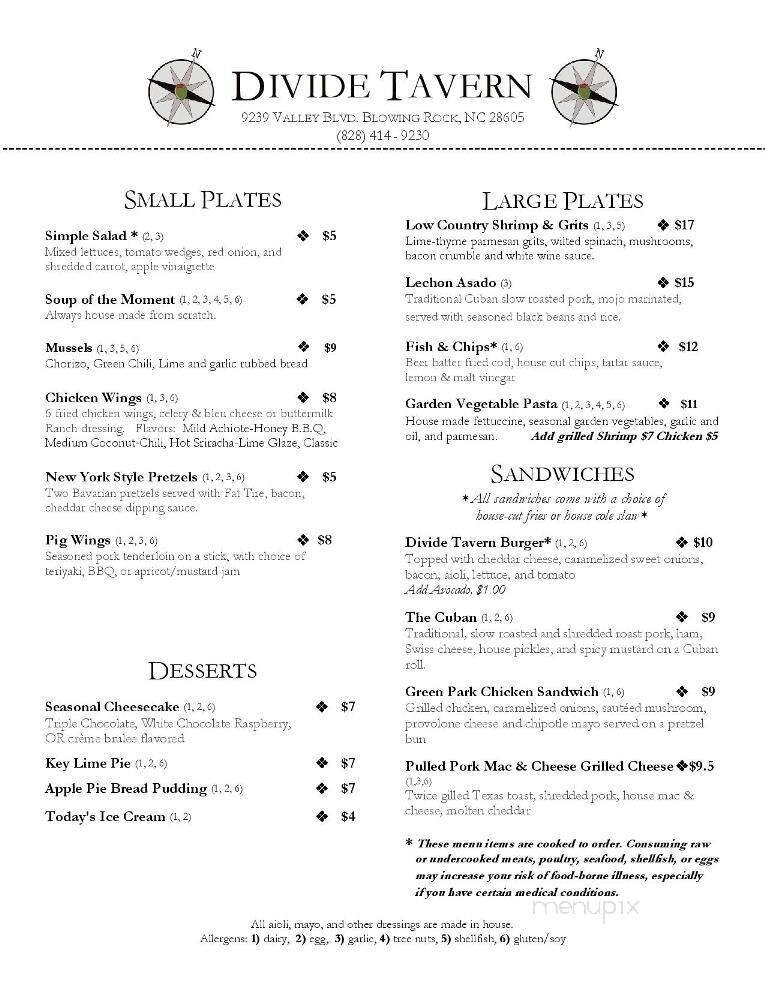 Menu page 2