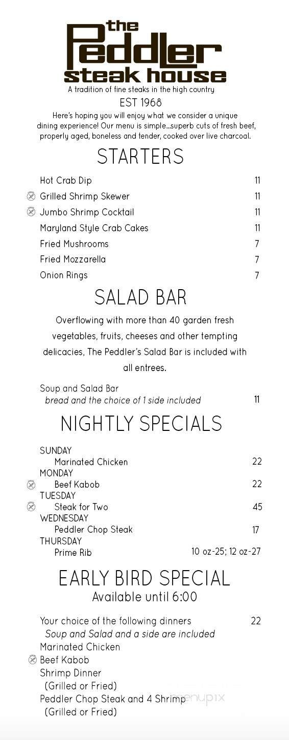 Menu page 1