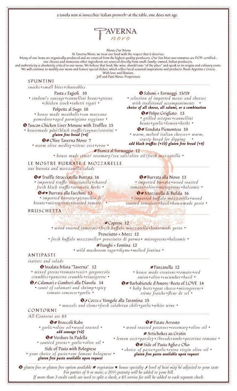 Menu page 1