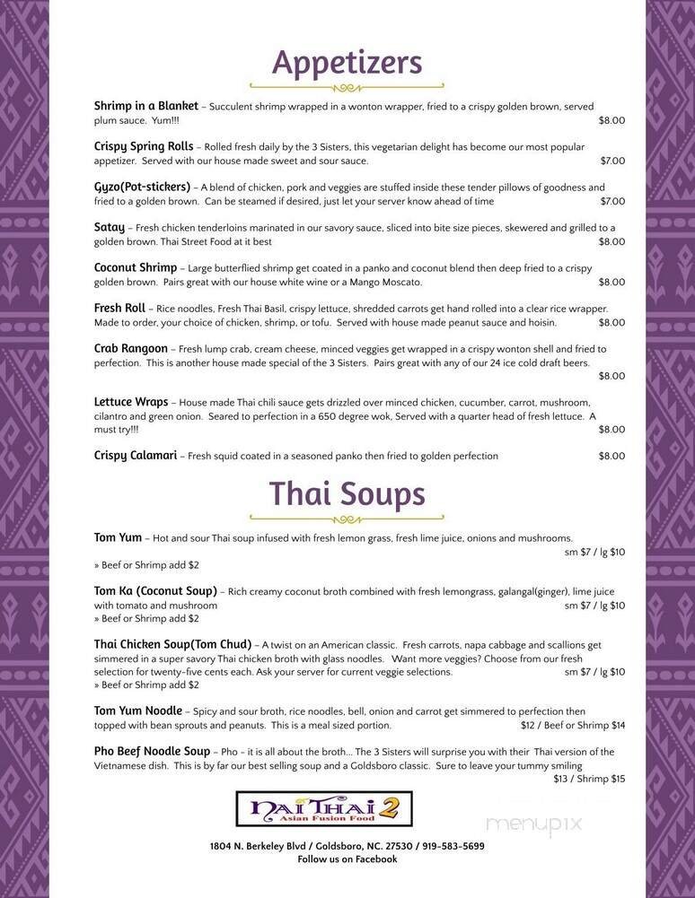 Menu page 1