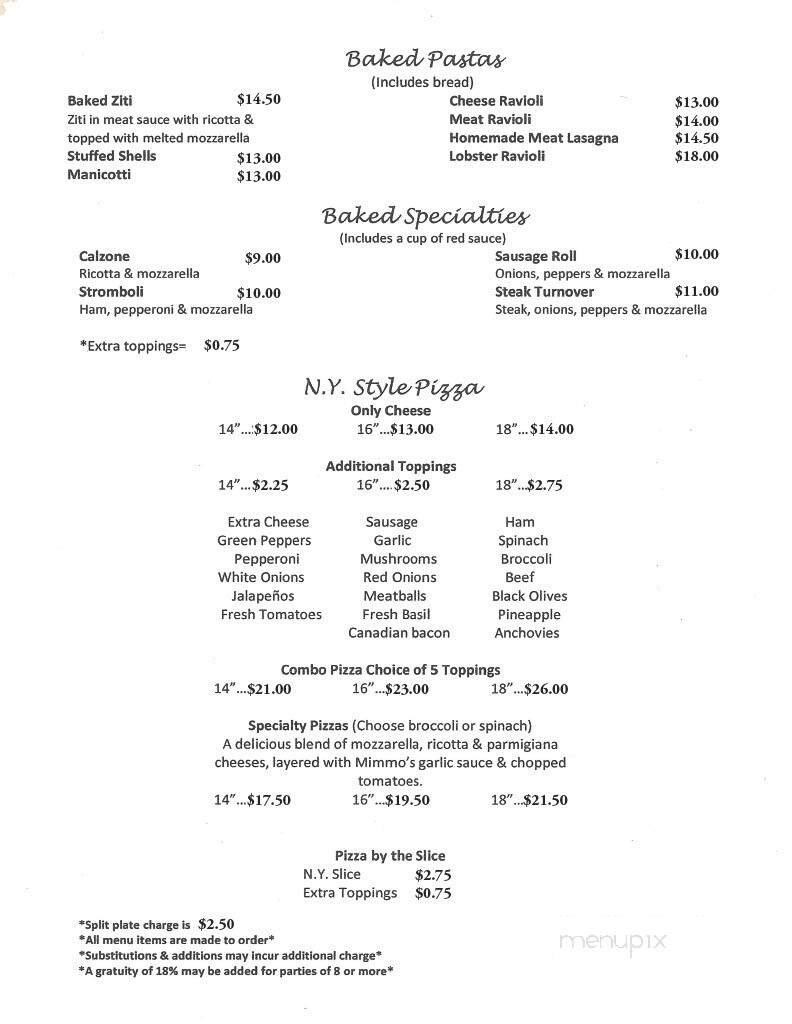 Menu page 2