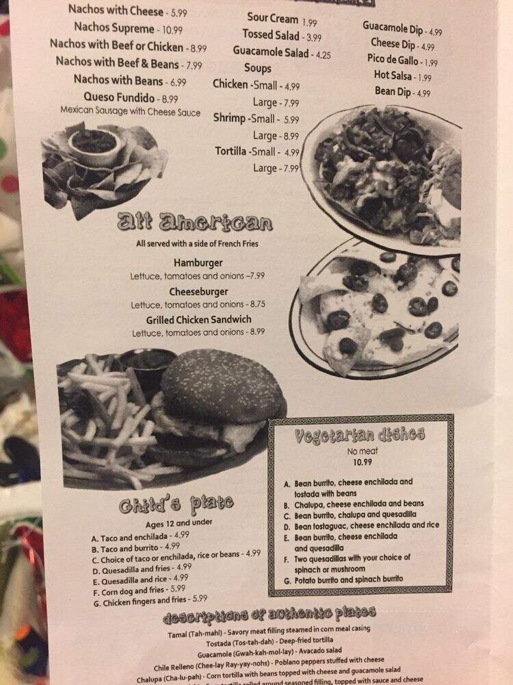 Menu page 1