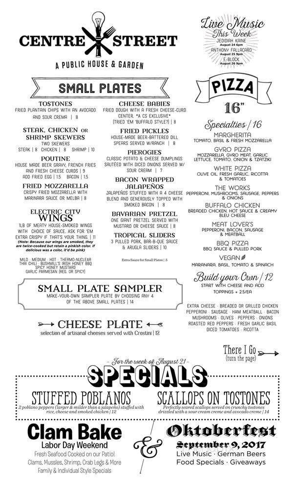 Menu page 2