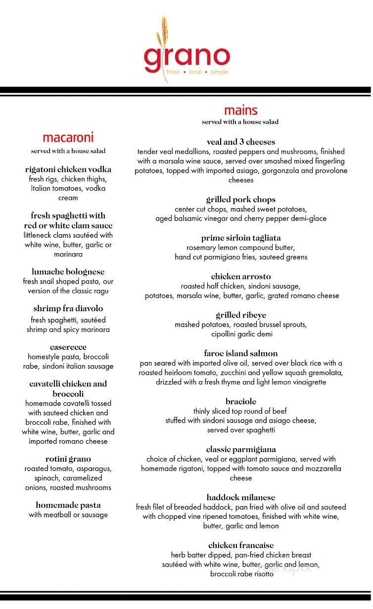 Menu page 2