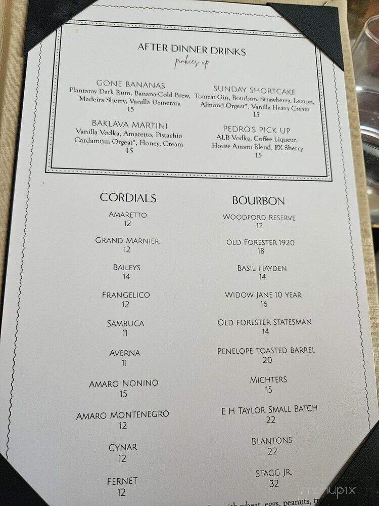 Menu page 1