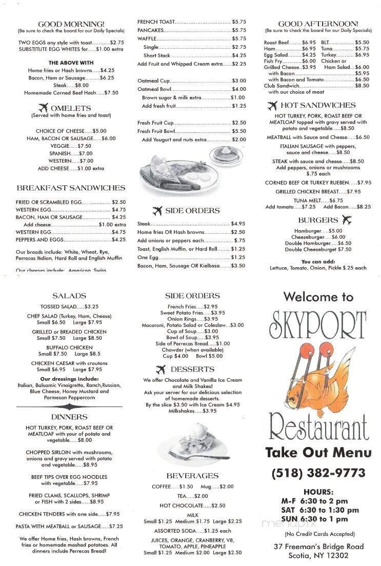 Menu page 1