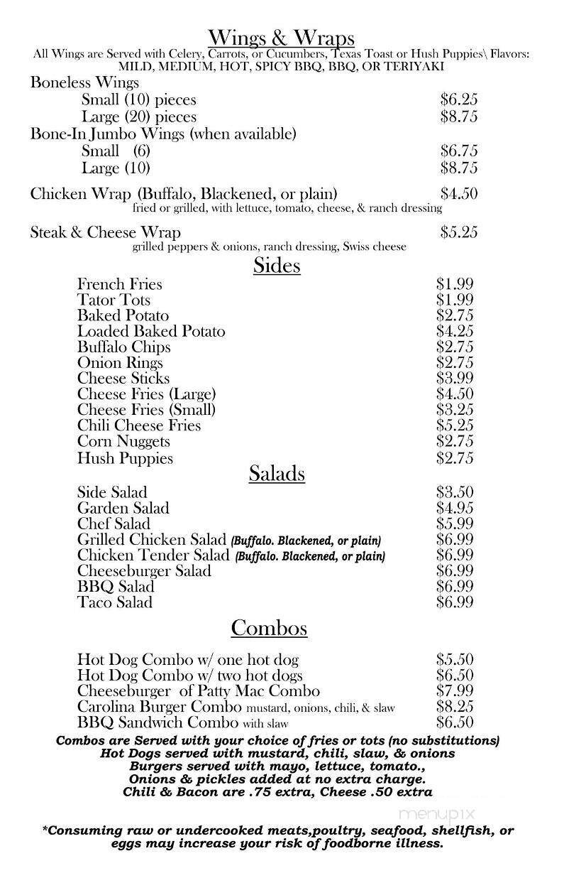 Menu page 2