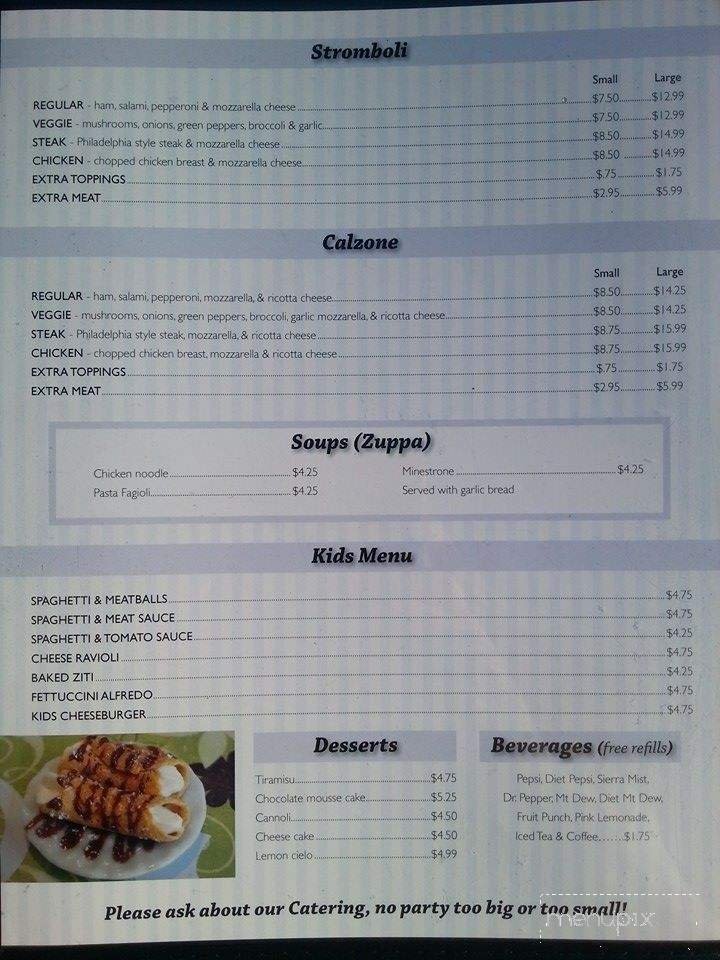 Menu page 1