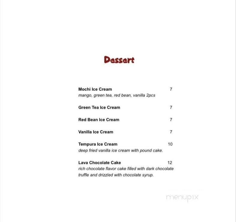 Menu page 1