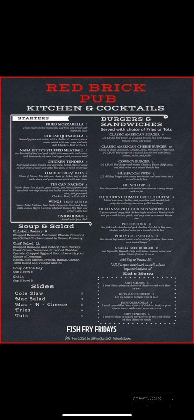 Menu page 1