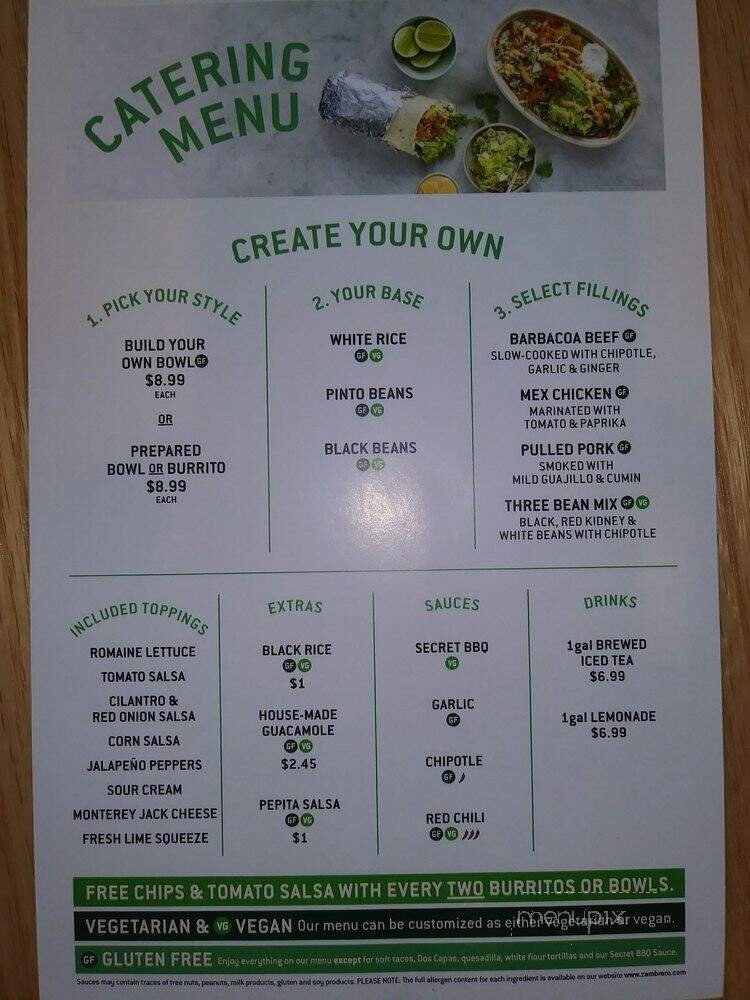 Menu page 1