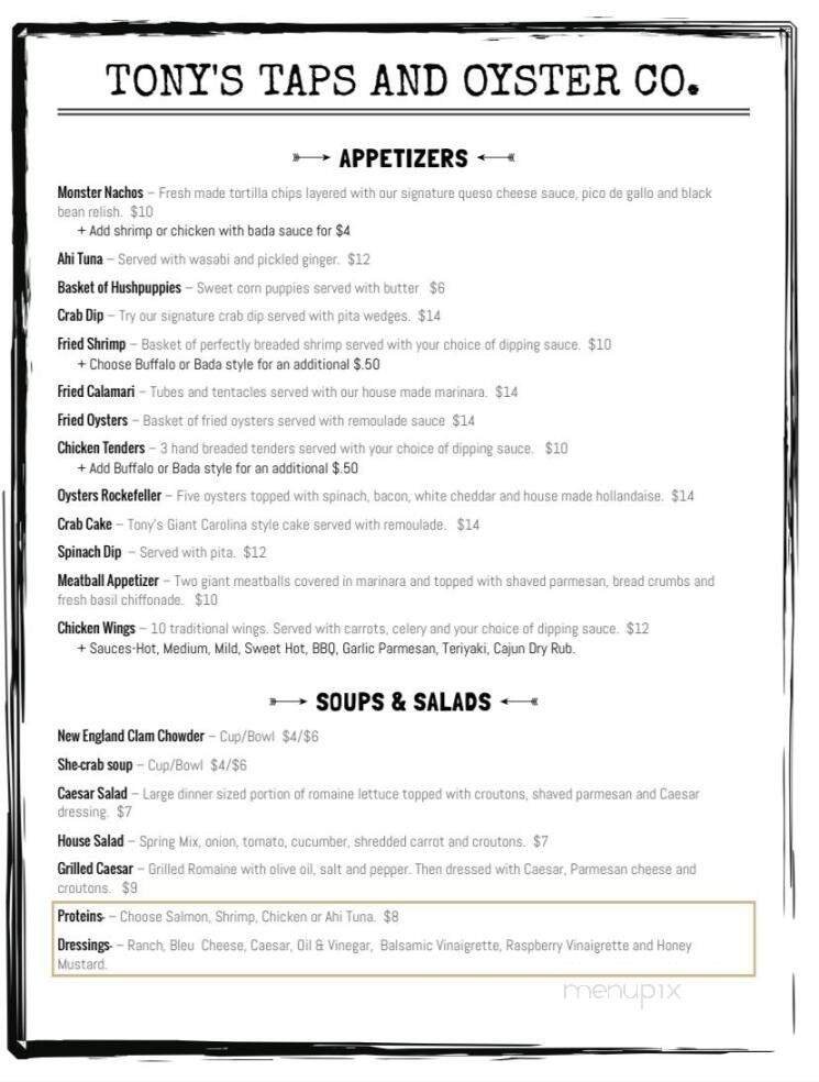 Menu page 1