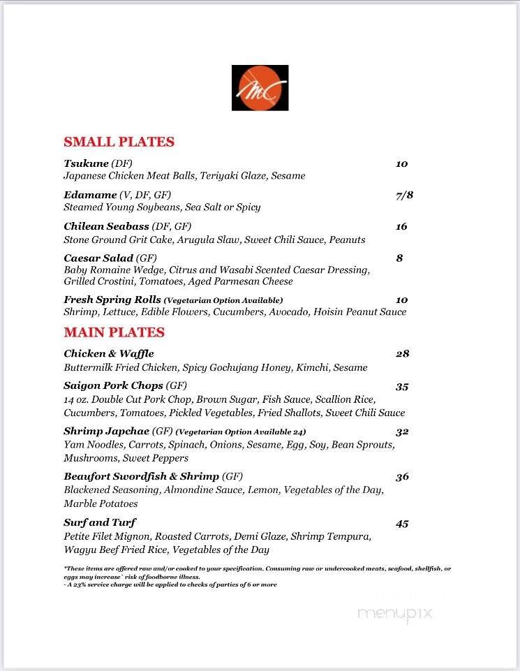 Menu page 2