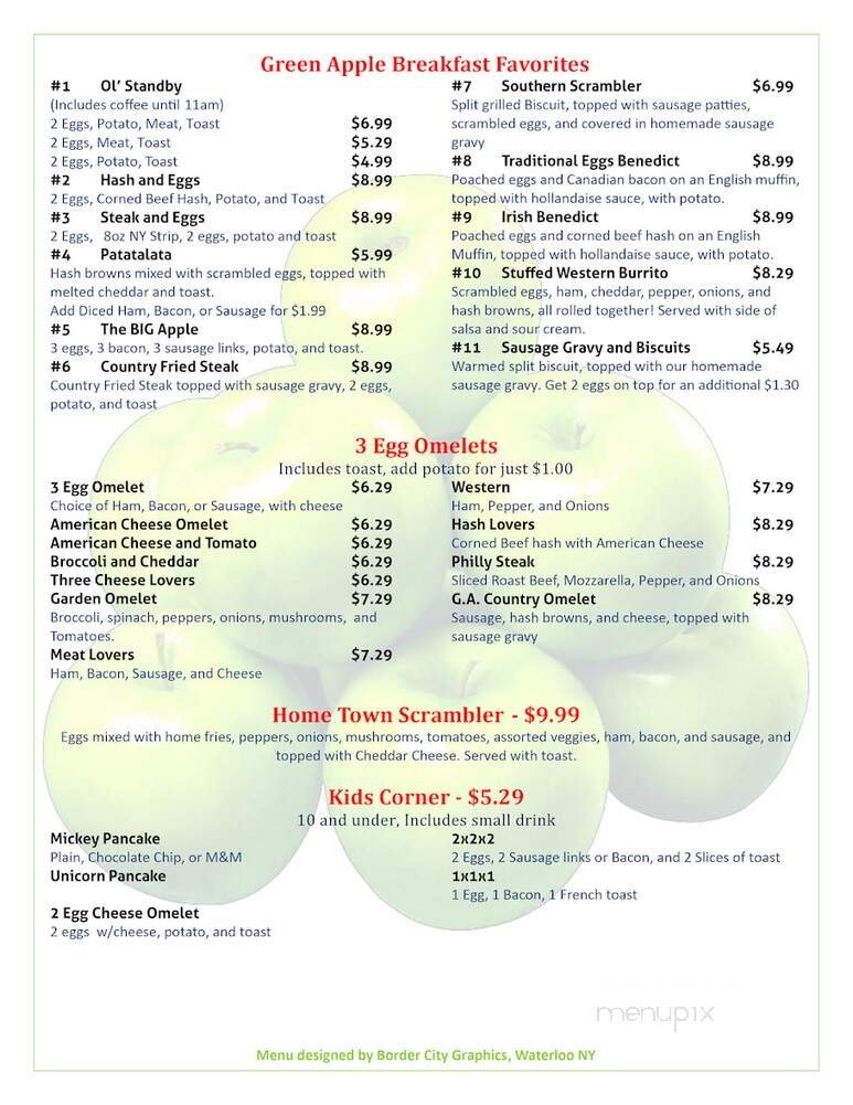 Menu page 1
