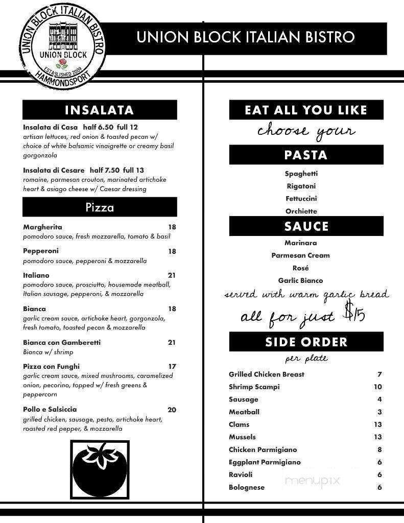 Menu page 1